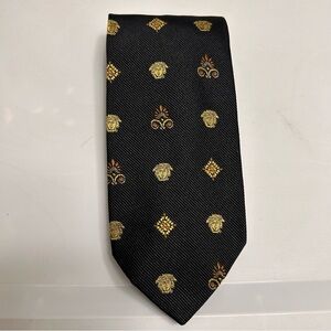 Vintage Versace Gianni Versace Silk Neck Tie Medusa Logo Pattern
